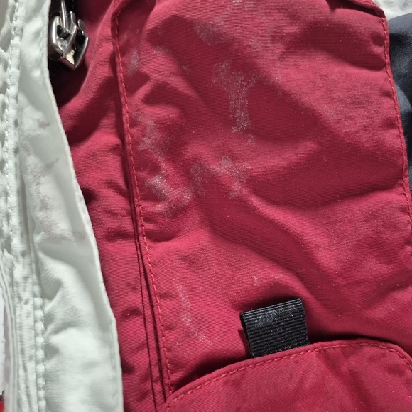 L.L.Bean Jacket Womens Small Red Nylon Hooded Windbreaker - Picture 12 of 14